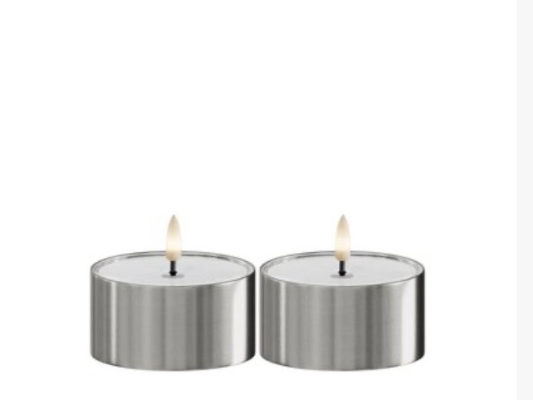2-pack Ledljus / Silver 