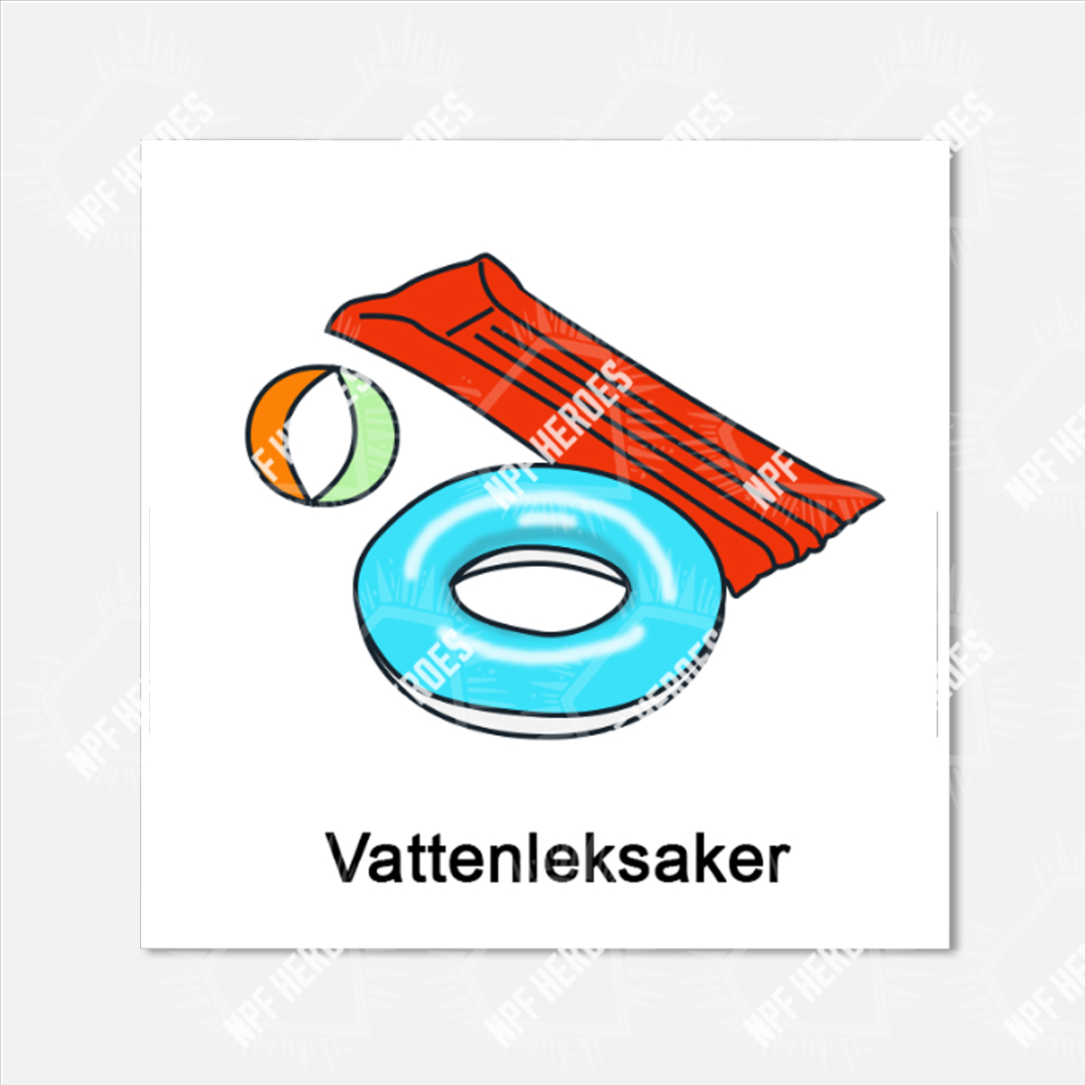 Bildstödsbilder Sommar & semester, 3x3 cm - 76