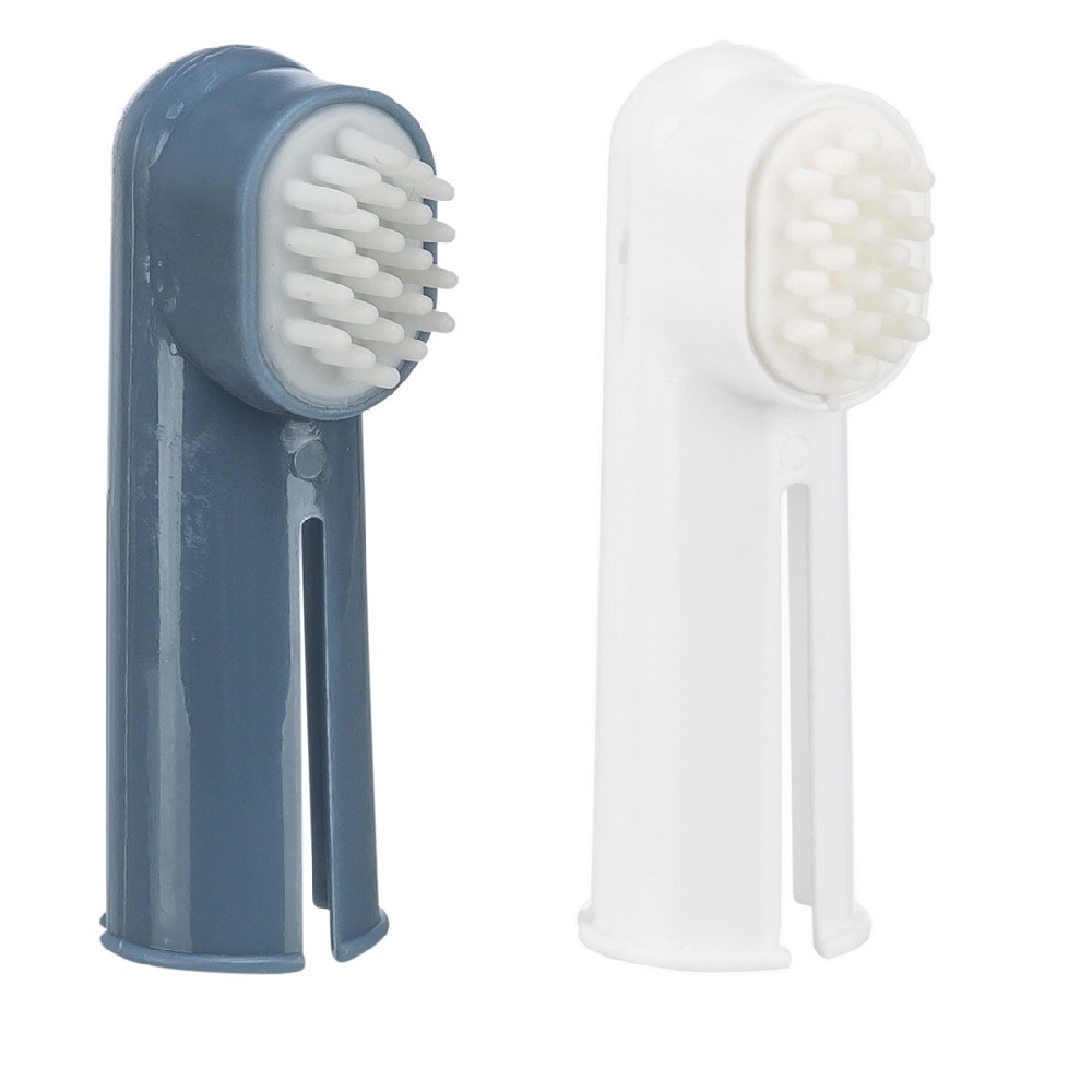 Tandborstset för fingertopp, 6 cm, 2-pack