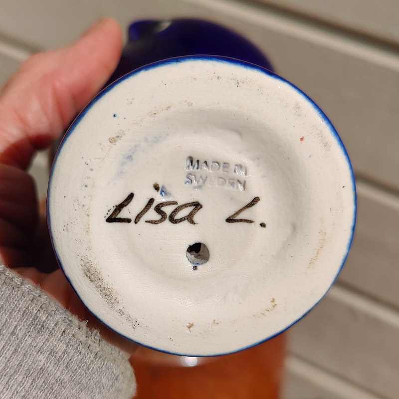 Fågel Fenix Tekla blå av Lisa Larson - 3