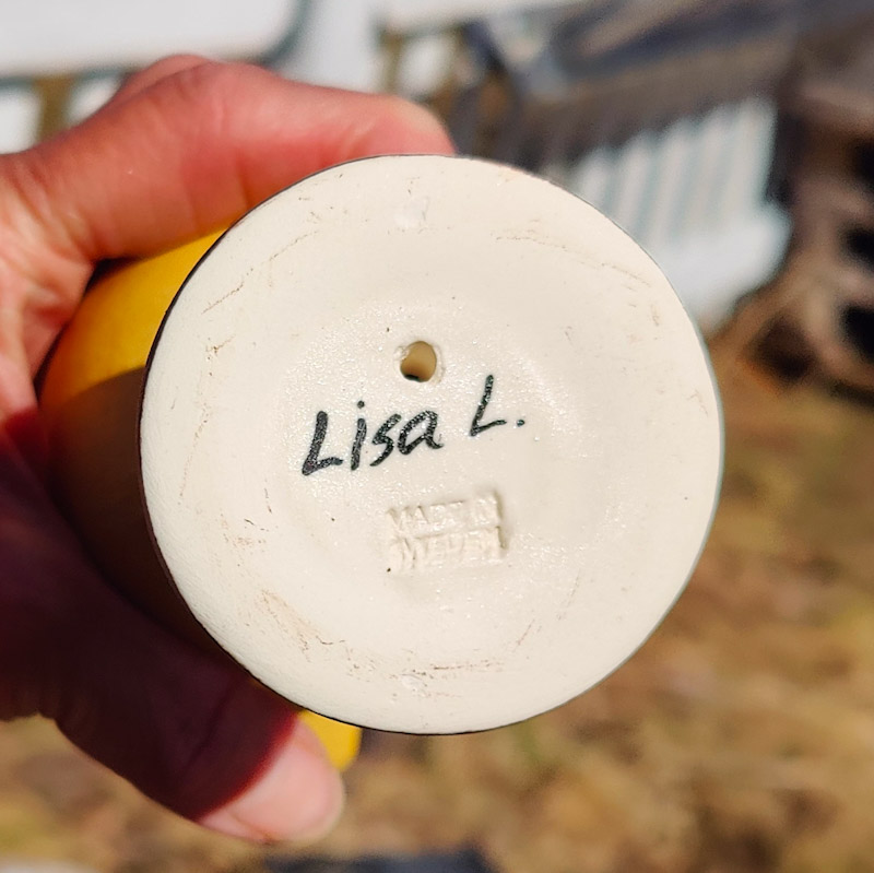 Fågel Fenix Tekla gul av Lisa Larson - 5