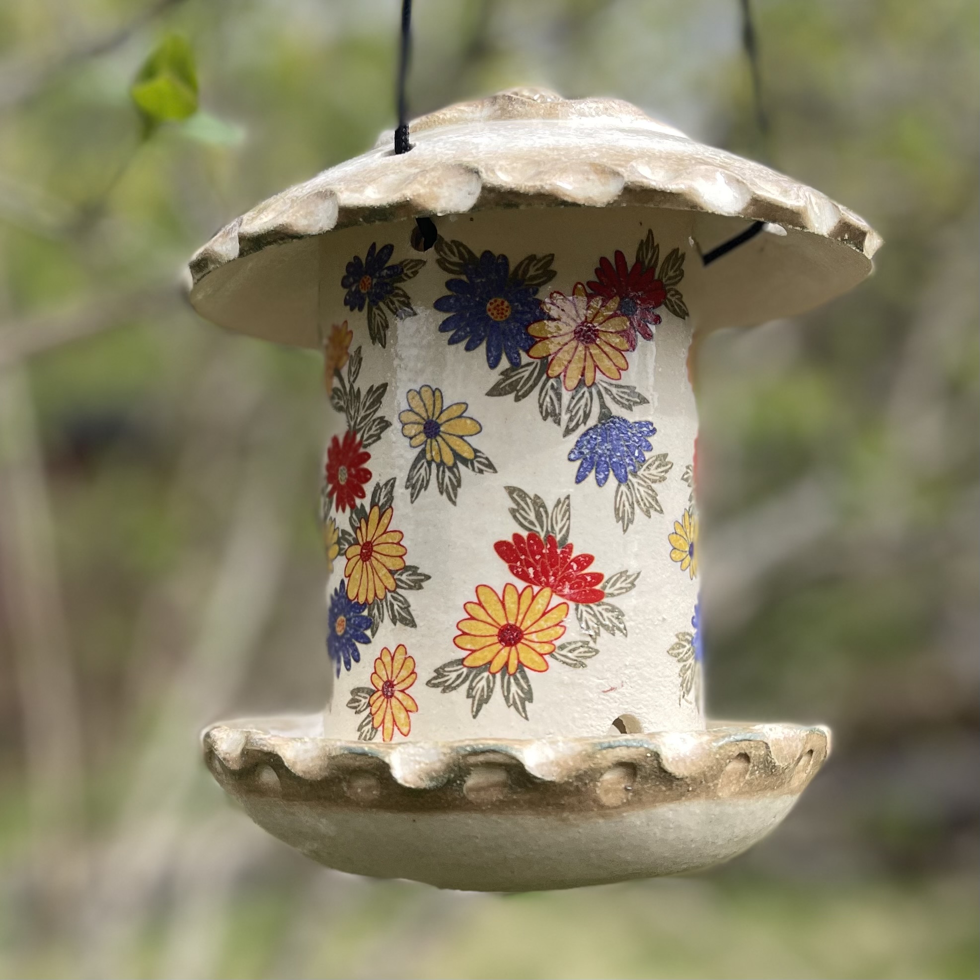 Fuglemater Retro Blomst - 4