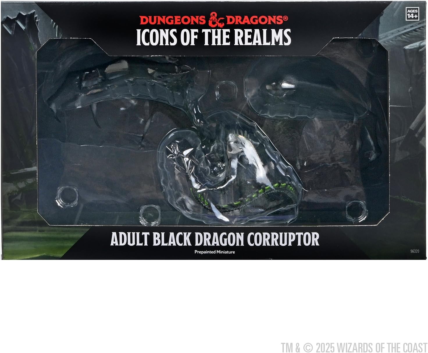 D&D Icons of the Realms: Adult Black Dragon
