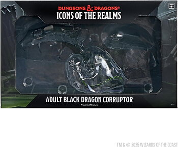 D&D Icons of the Realms: Adult Black Dragon