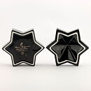 Karin Björquist (1980s) Black Jar with Star Form and Silver Details 14/10 cm