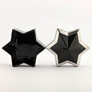 Karin Björquist (1980s) Black Jar with Star Form and Silver Details 14/10 cm