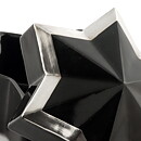 Karin Björquist (1980s) Black Jar with Star Form and Silver Details 14/10 cm