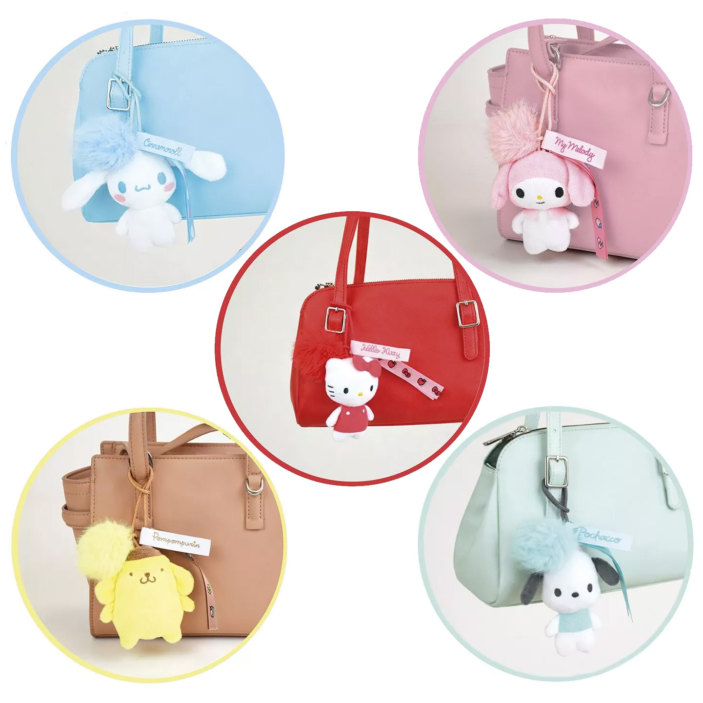 Hello Kitty and Friends Plysch Bag Charms Blind Box - Gosedjur 10 cm - 2
