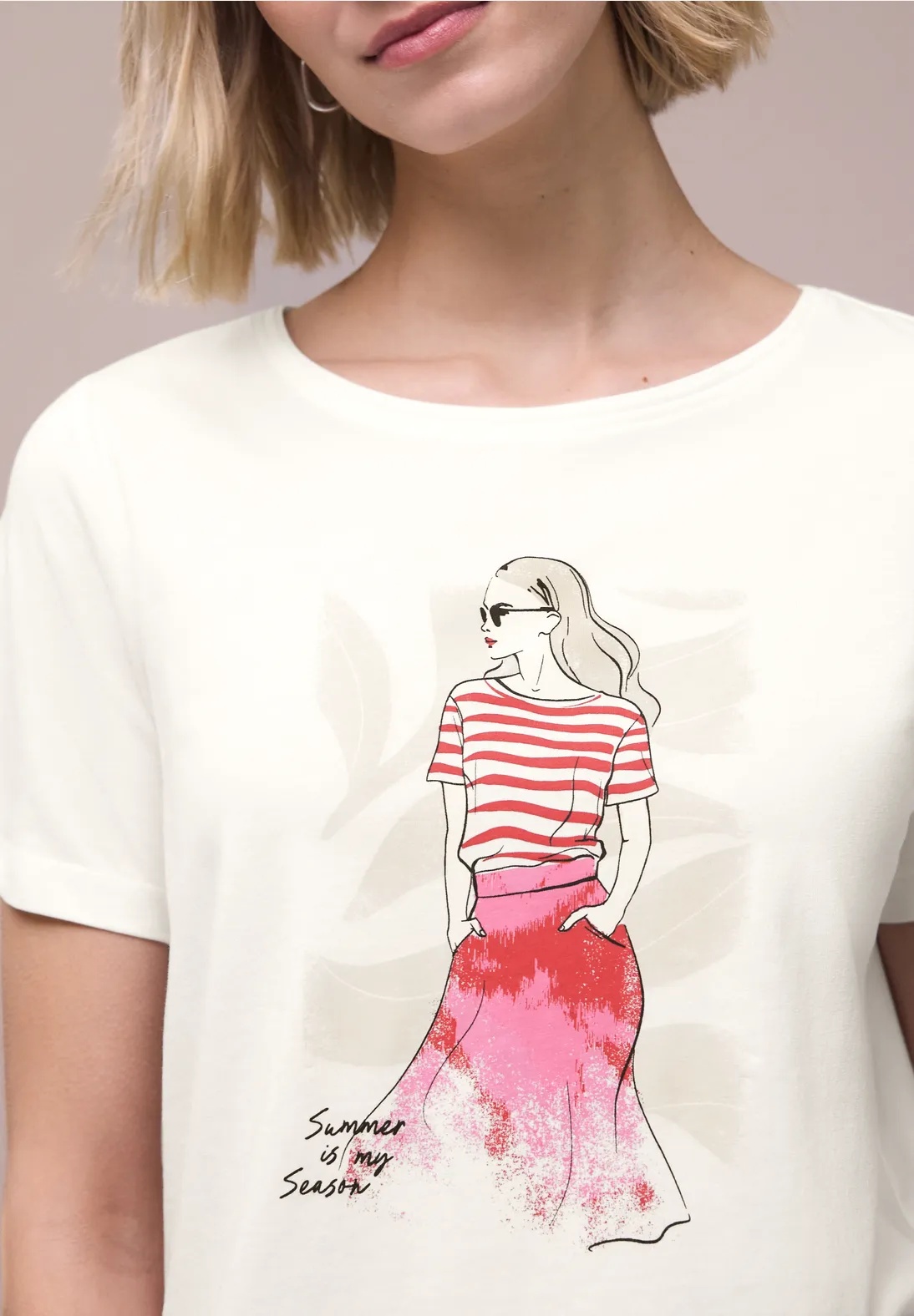 Lady Partprint Shirt - Stl. 42 - Street One