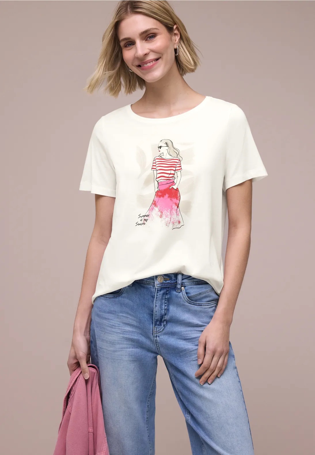 Lady Partprint Shirt - Stl. 42 - Street One