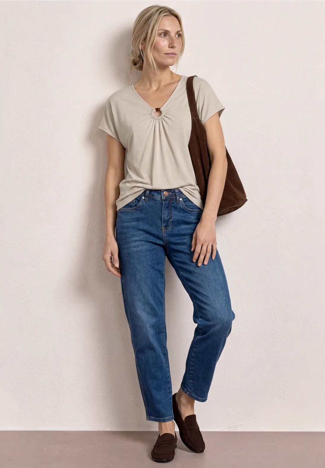 Silk Look Shirt Deco Detail - Stl. 46 - Street One - 3
