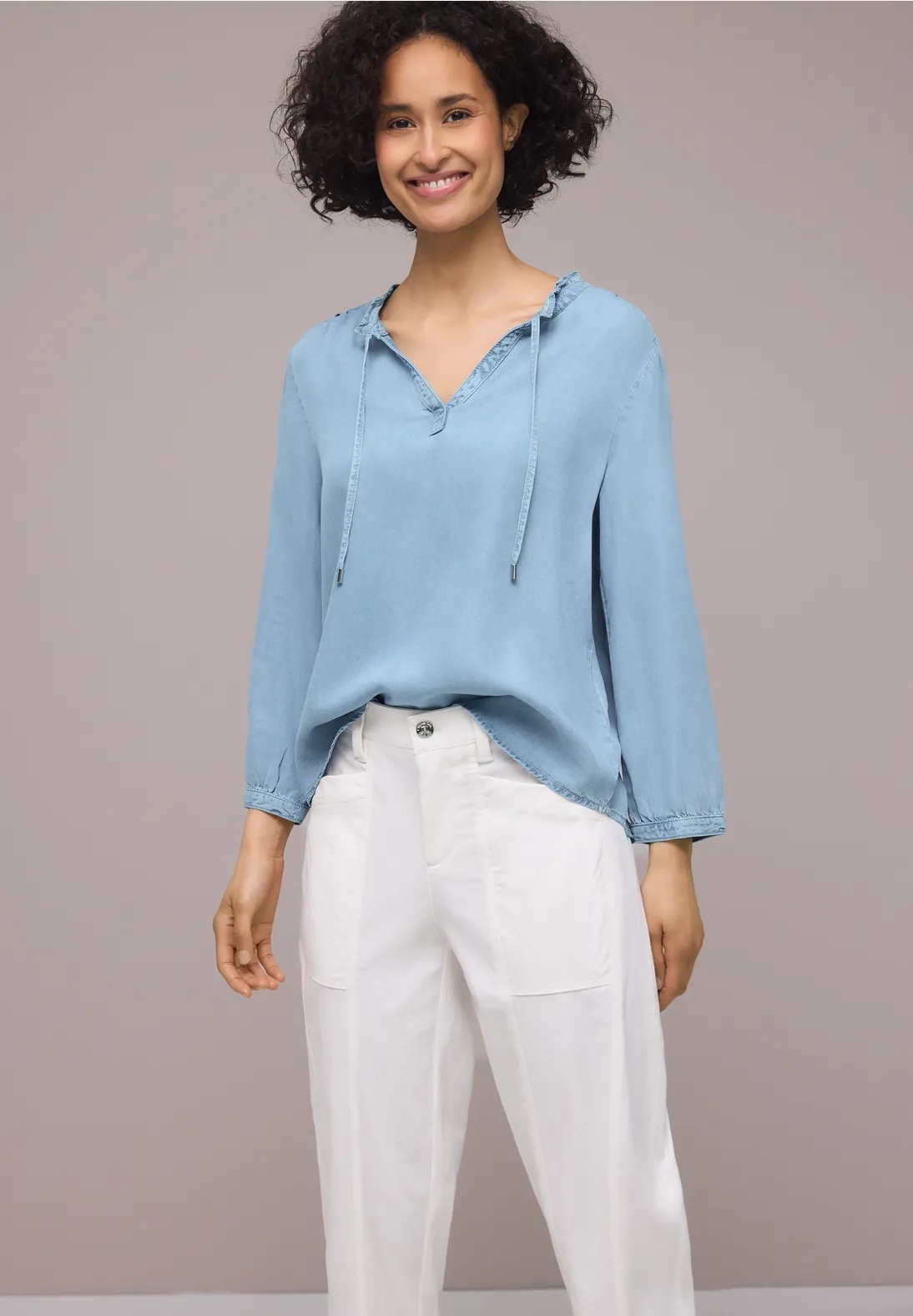 SOL Washed Splitneck Blouse - Street One