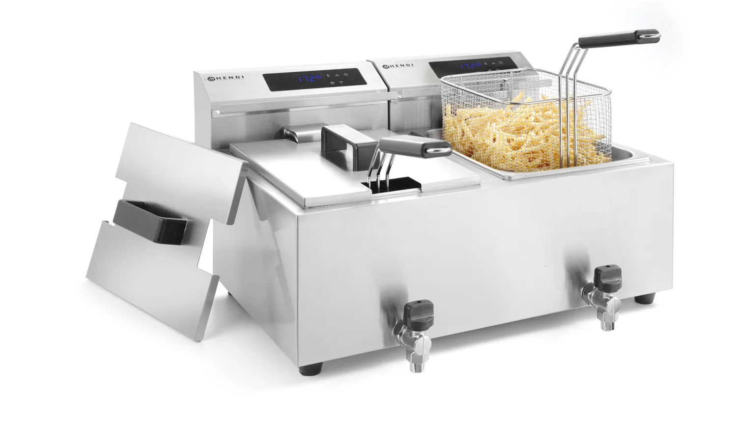 Fritös Profi Line med digital avtappningskran - 2x8 l - 2