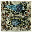 Lisa Larson (Unik 1961) Beautiful Birds Wall Plaque 23 cm (1)