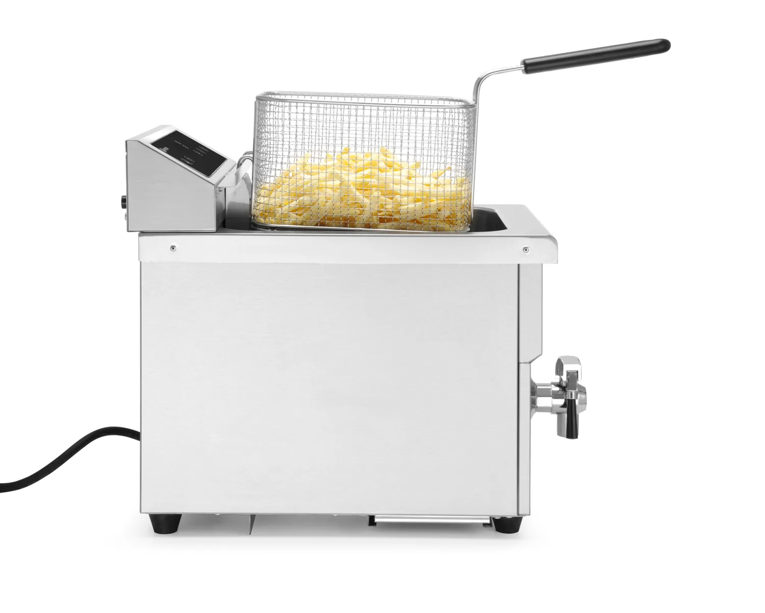 Induction fryer with drain tap, 8 l - 4