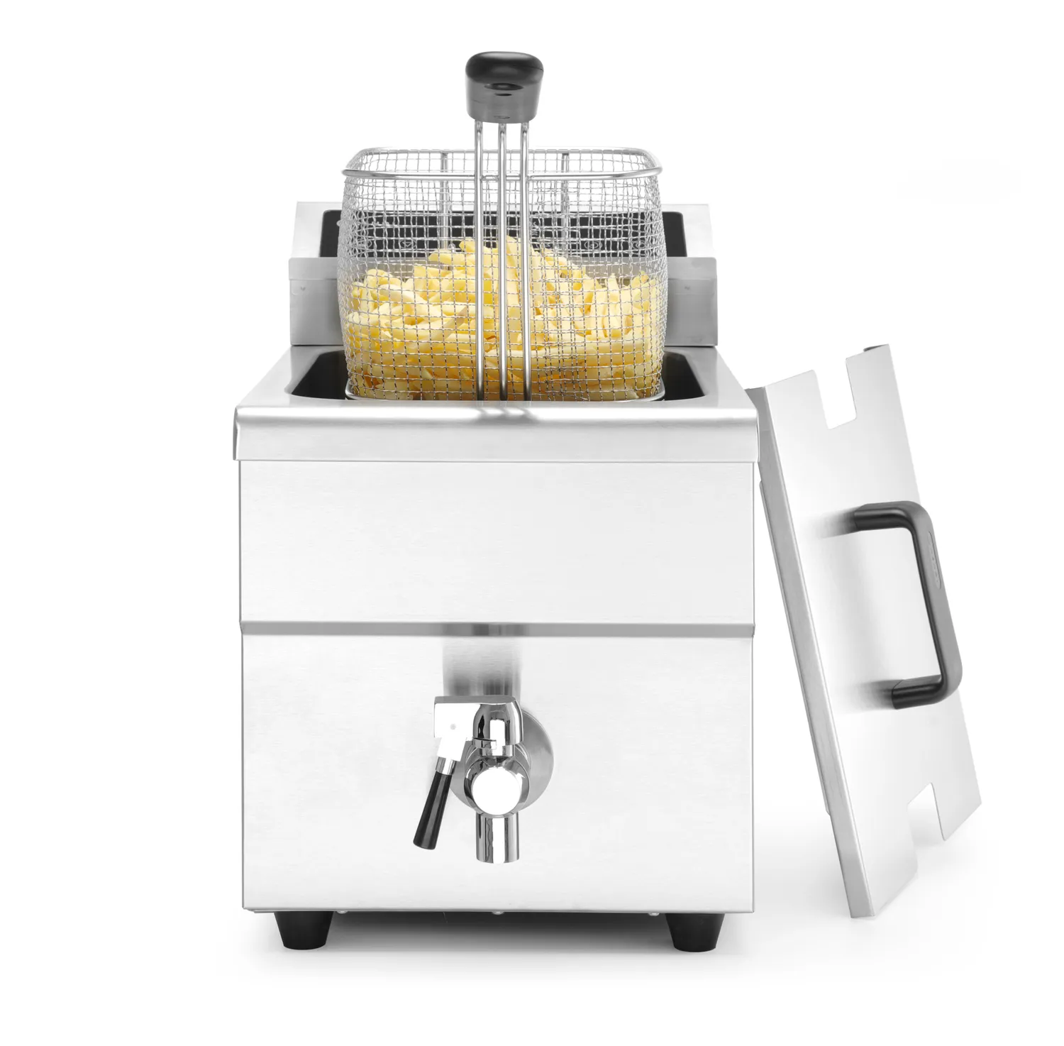 Induction fryer with drain tap, 8 l - 2