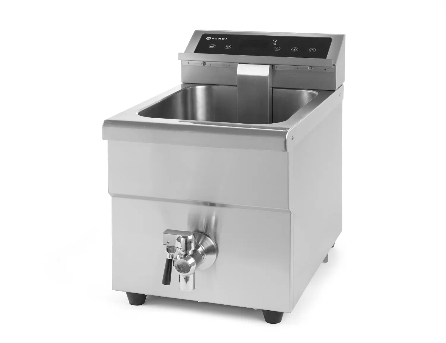 Induction fryer with drain tap, 8 l - 6