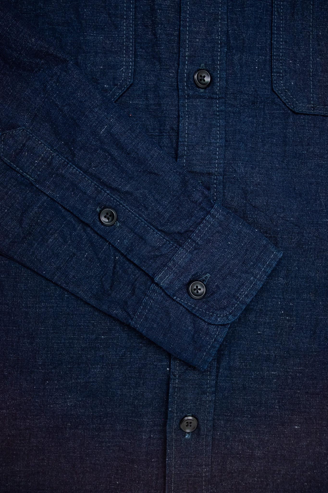 Iron Heart - IHSH-443-IND 7oz Cotton Linen Chambray Work Shirt - 7
