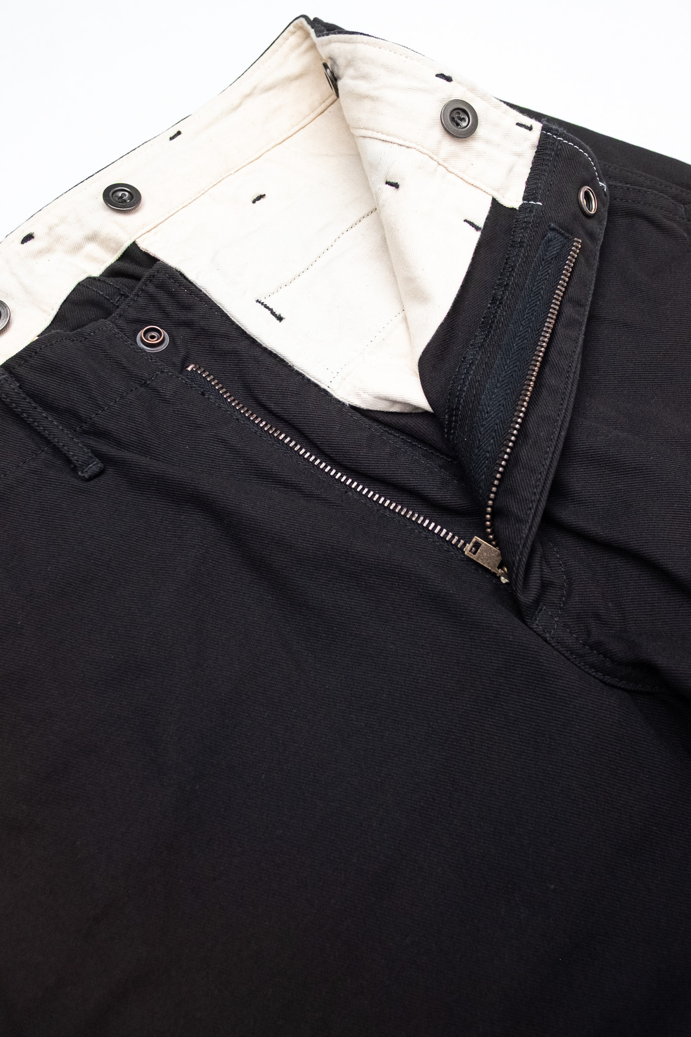 Fullcount - Tough Dude High Twist Serge Pants Black - 6