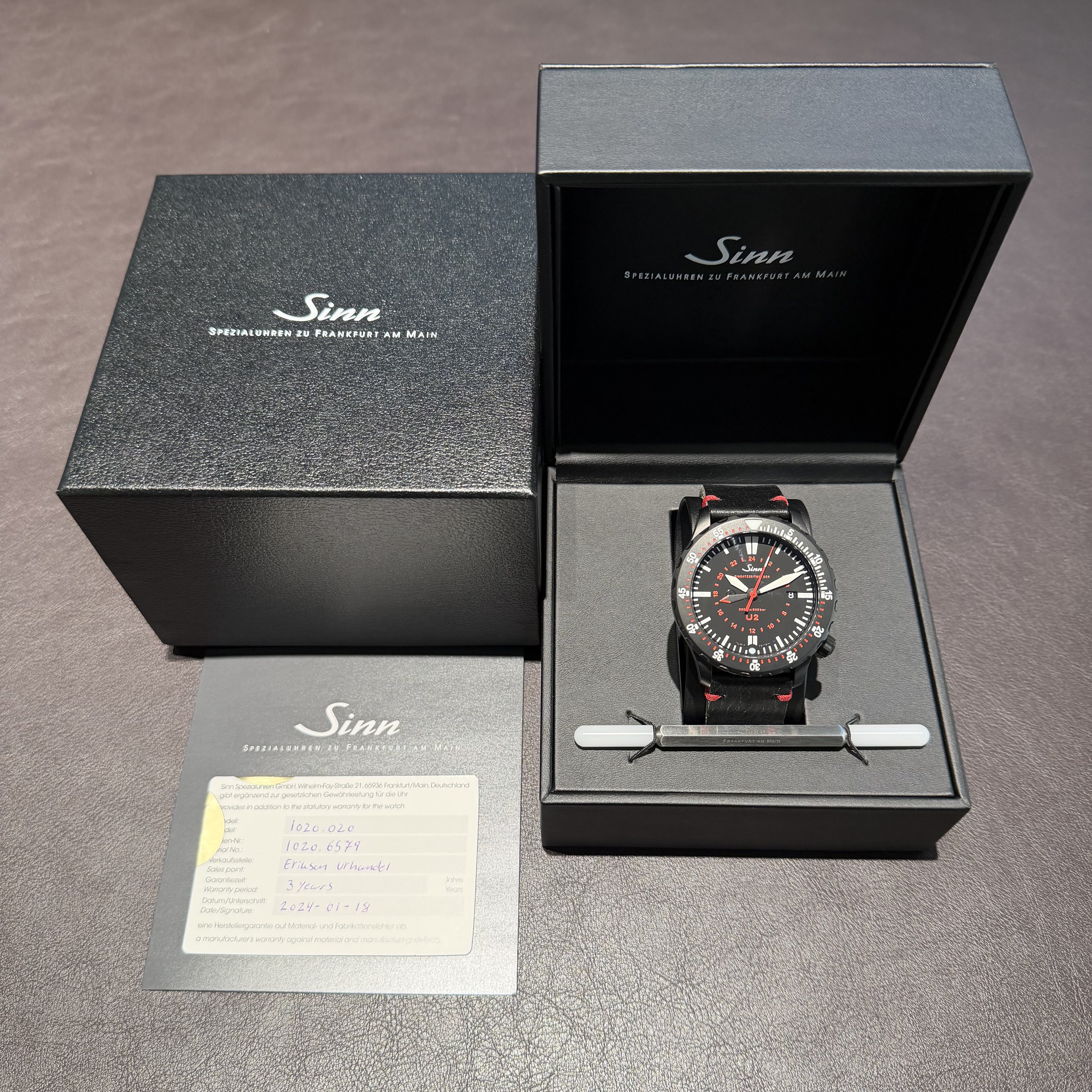 Sinn U2 S vintage style svart - 2