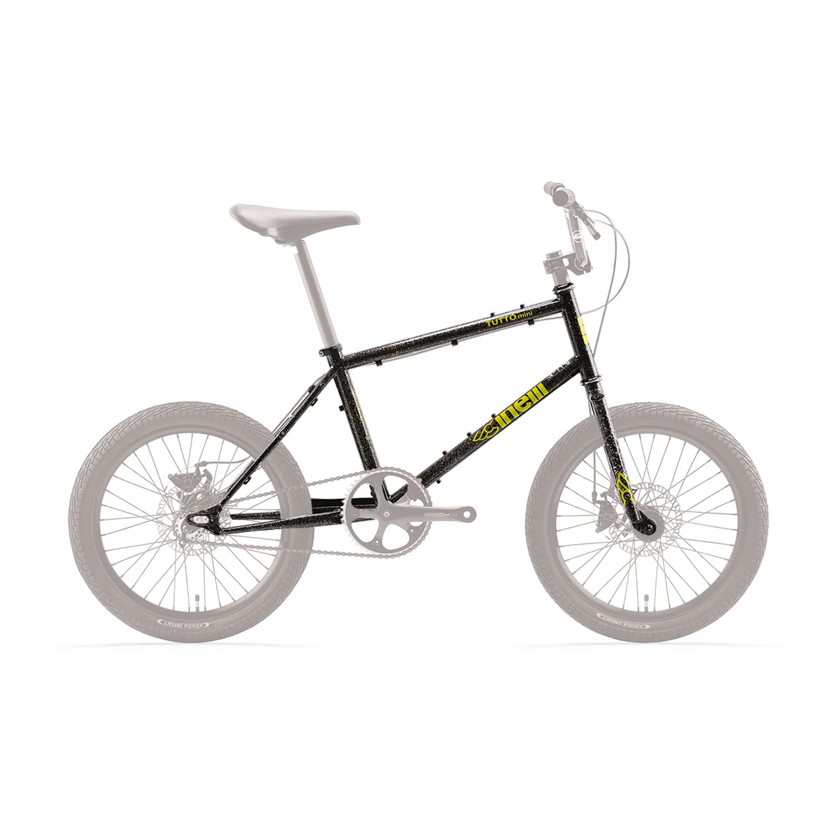 Cinelli tutto mini mutant silver - frame-kit