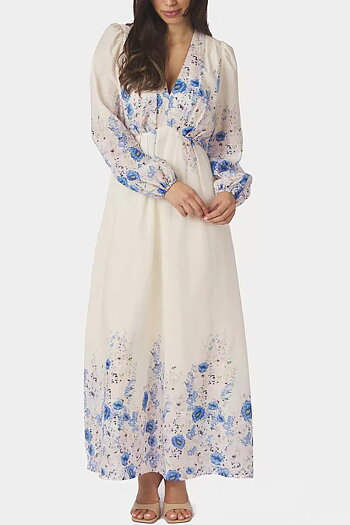 Neo Noir - Silfi Flower Print Dress Blue