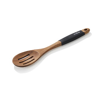 Serving spoon perf 30,5cm acacia