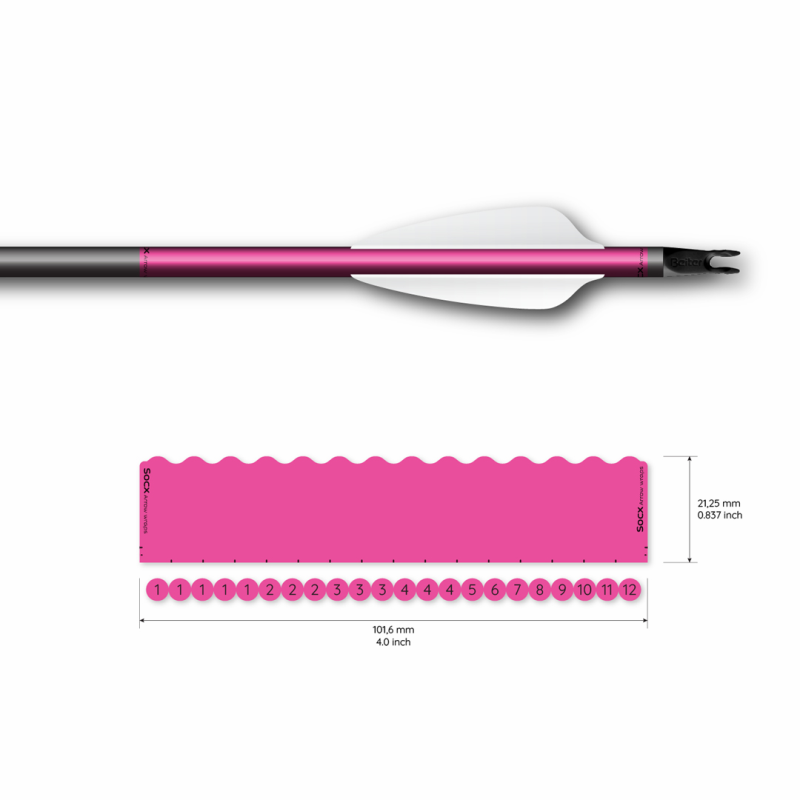 Socx Wrap 6.0 mm Max Solid Fluor Color  - 2