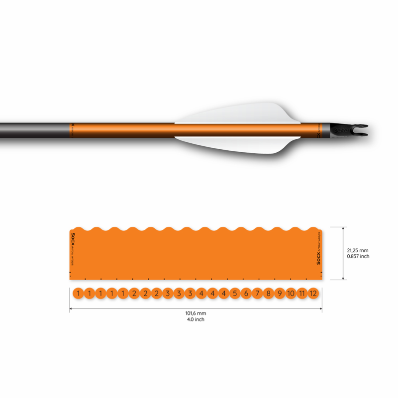 Socx Wrap 6.0 mm Max Solid Fluor Color  - 5