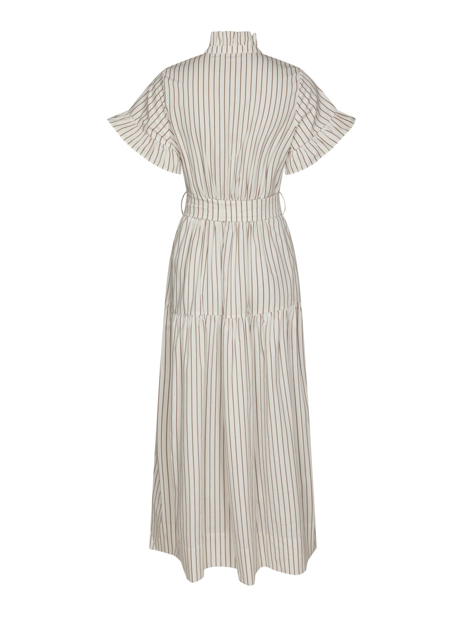 Neo Noir  - Nellie Wide Stripe Dress Ivory - 7