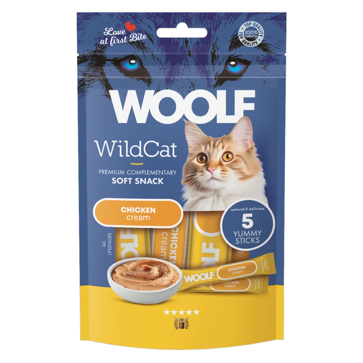 Woolf Wildcat Cream Chicken 5-pack