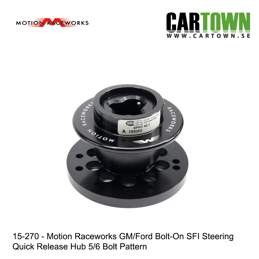 Motion GM/Ford Bolt-On SFI Steering Quick Release Hub 5/6 - 3