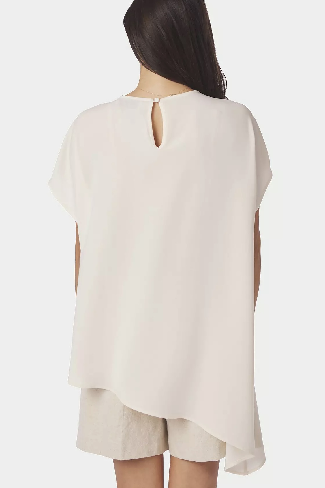 Neo Noir - Nerita Asymmetric Blouse Off White - 3
