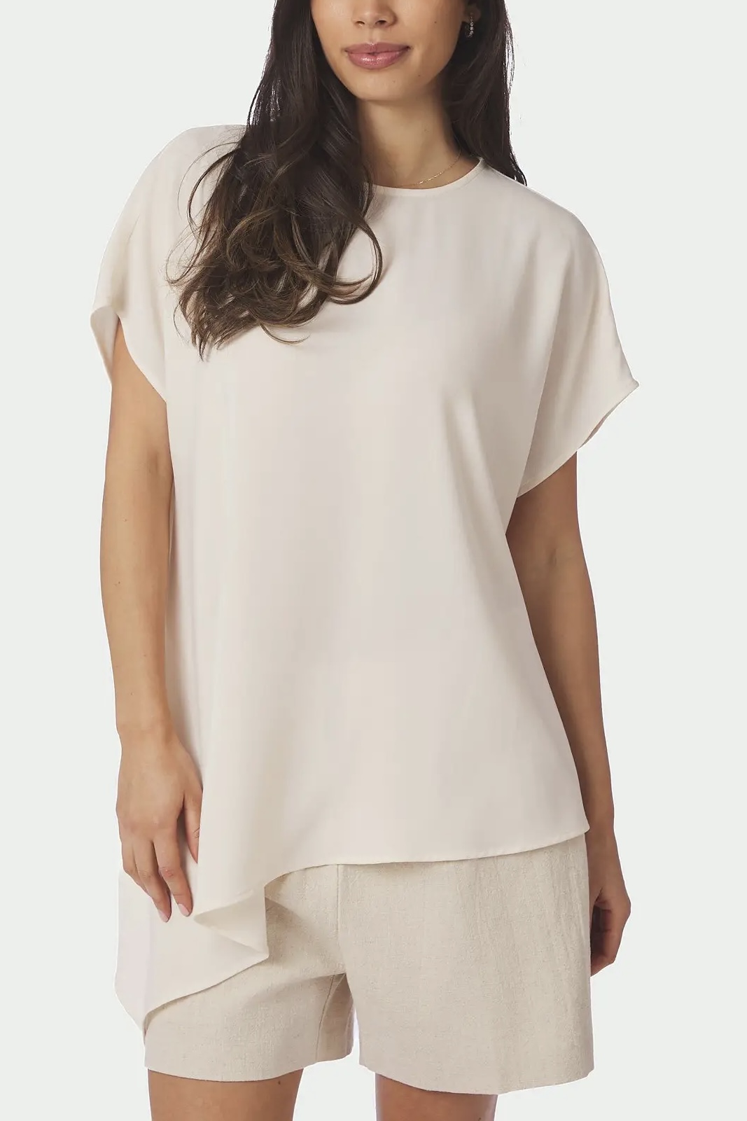 Neo Noir - Nerita Asymmetric Blouse Off White