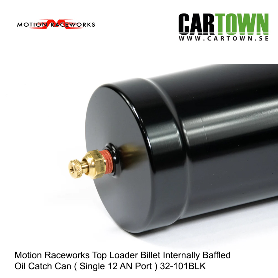 Motion Raceworks Top Loader Billet Internally Baffled Oil Catch Can ( Single 12 AN Port ) - 3