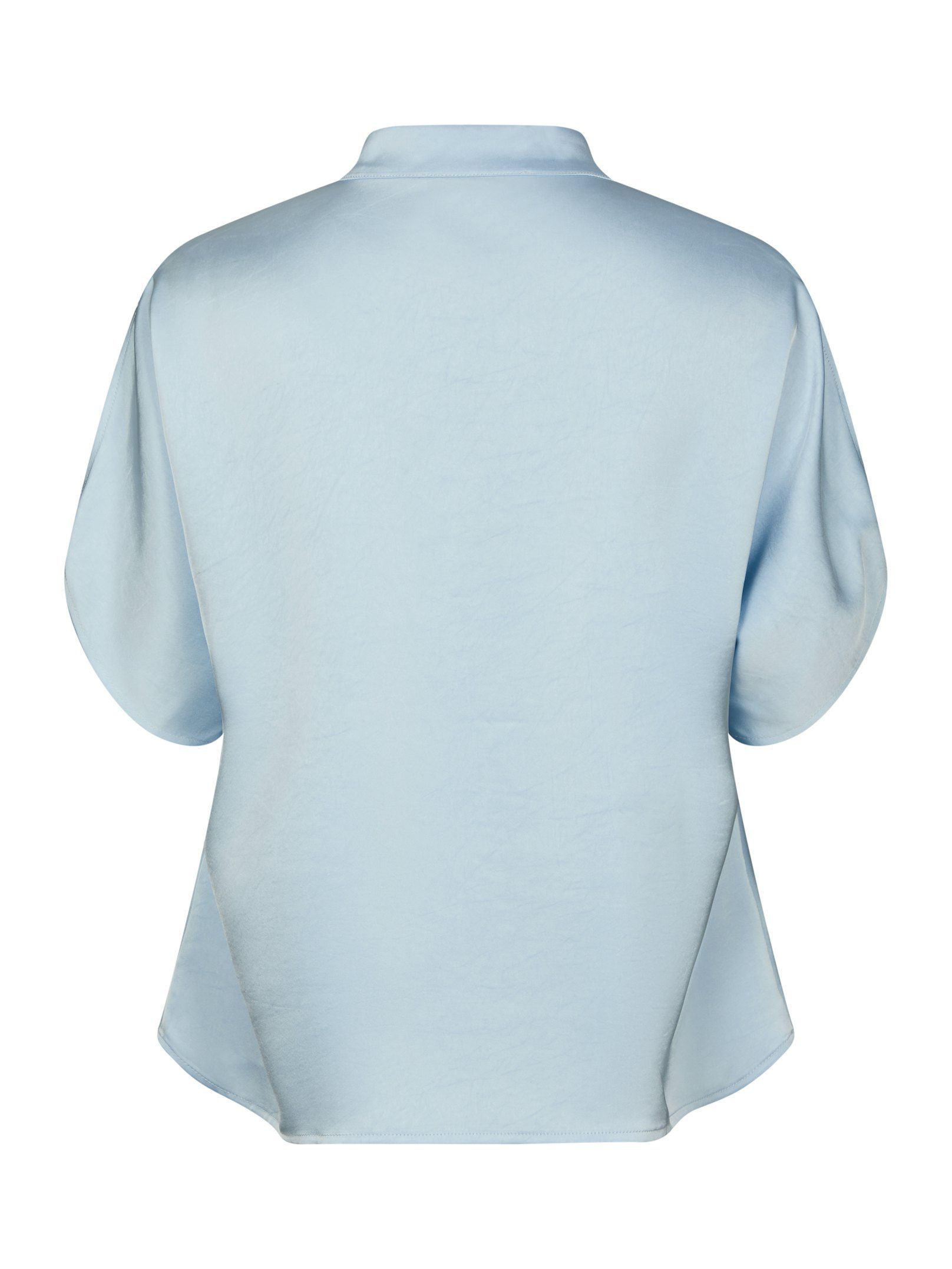 Neo Noir - Anelle Heavy Sateen Blouse Light Blue - 7