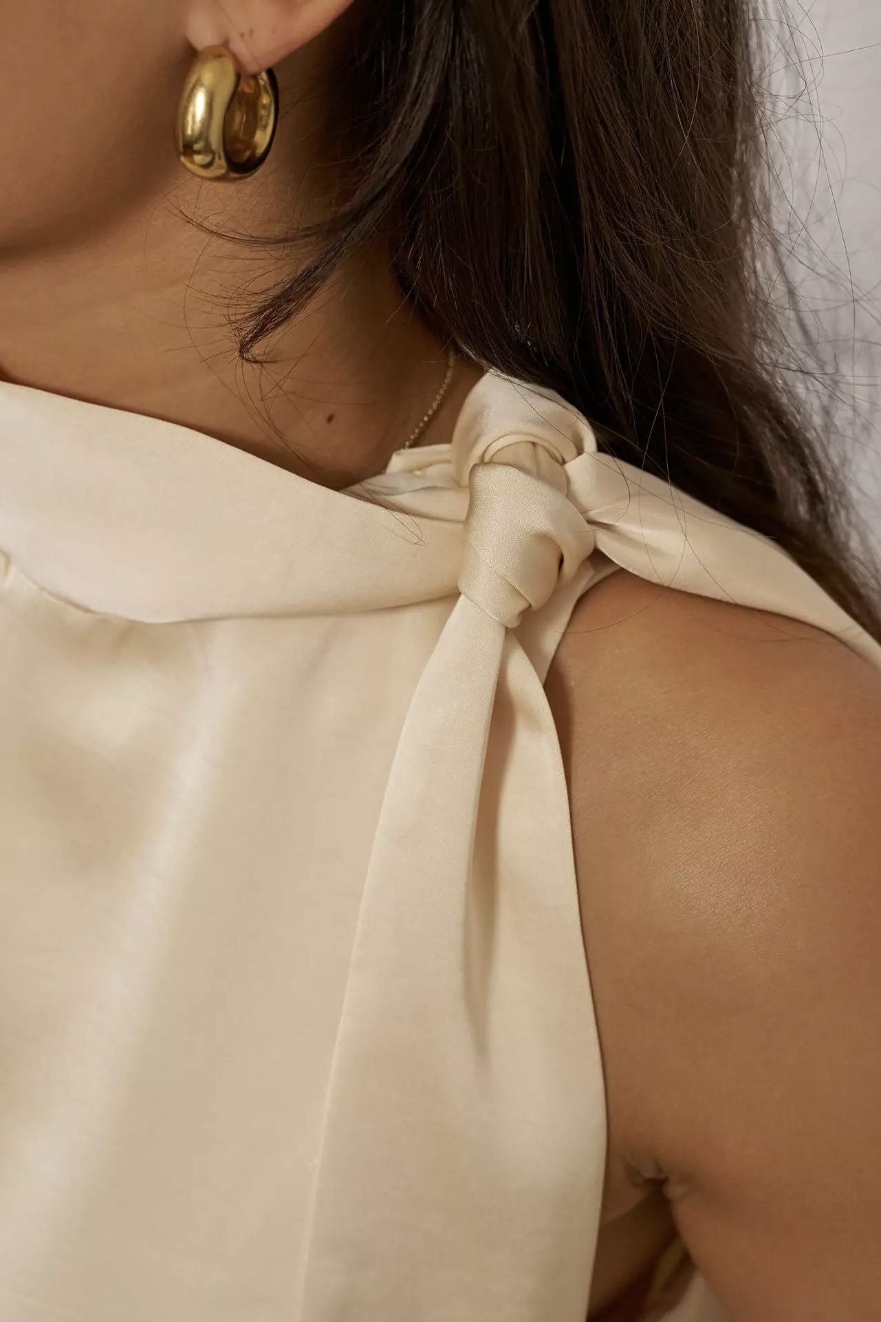 Neo Noir - Veda Heavy Sateen Top Light Yellow - 6