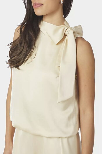 Neo Noir - Veda Heavy Sateen Top Light Yellow