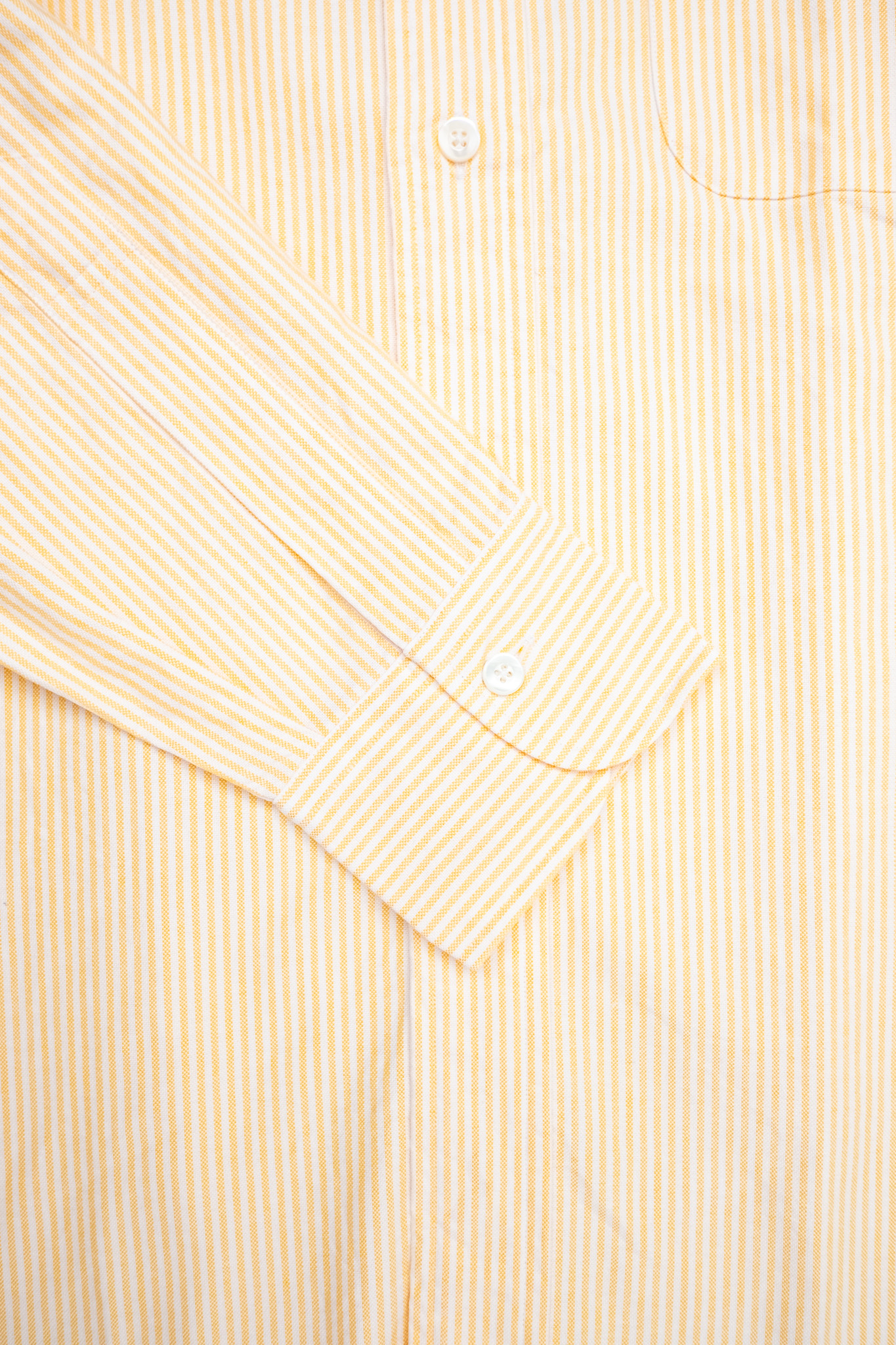 Kamakura - Vintage Ivy Fit Button Down Oxford Shirt Yellow University Stripe - 6