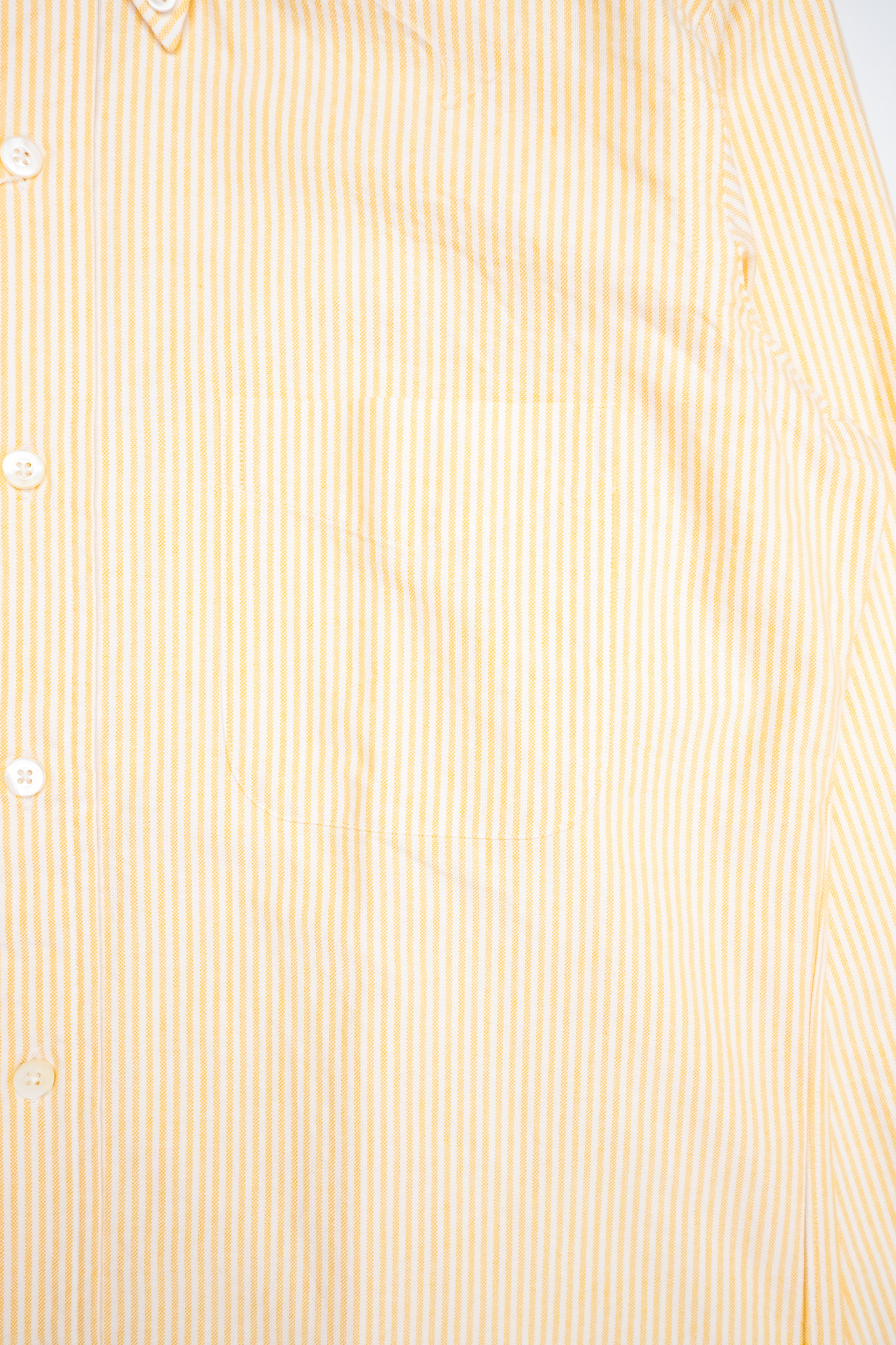 Kamakura - Vintage Ivy Fit Button Down Oxford Shirt Yellow University Stripe - 4