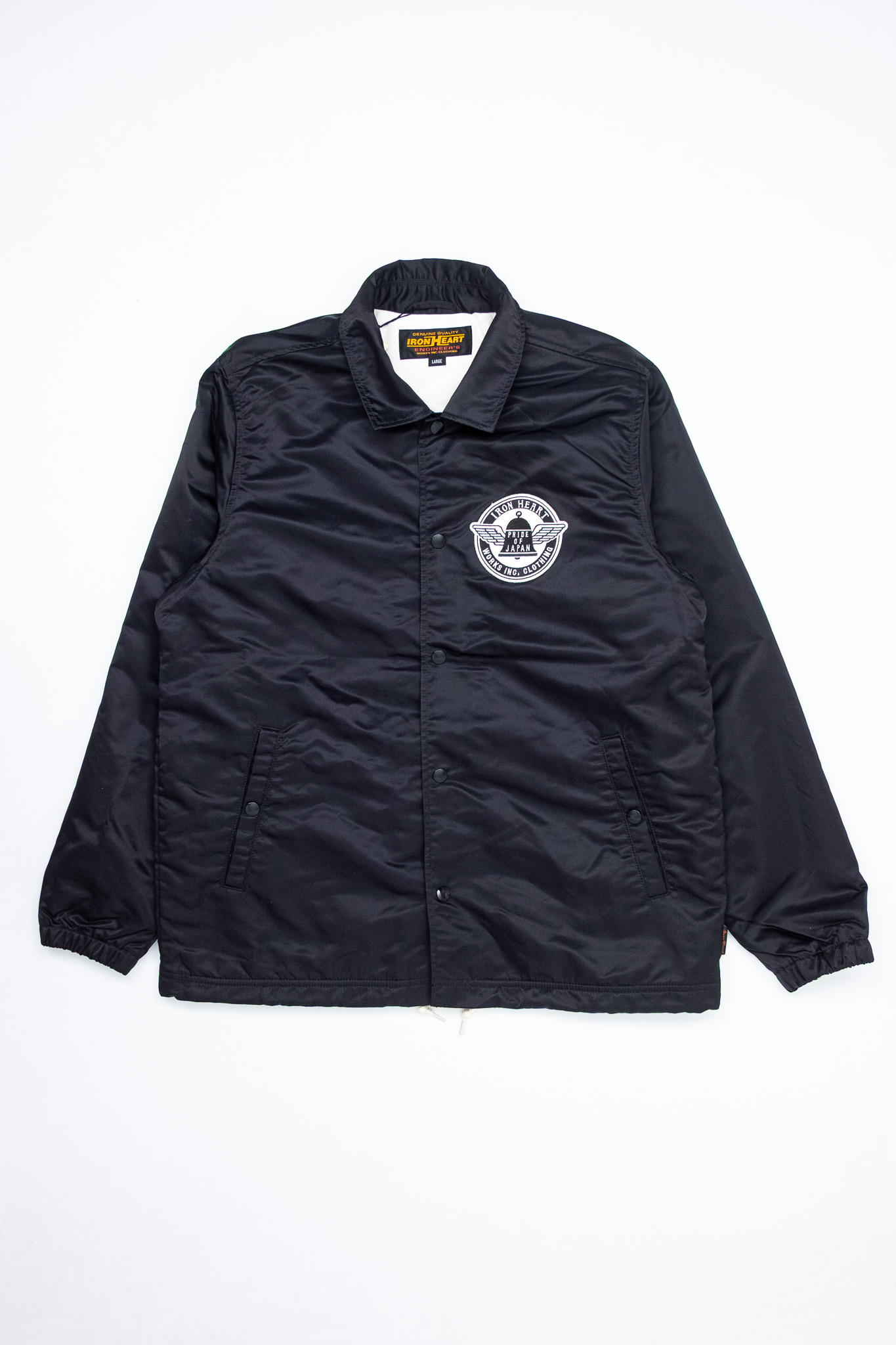 Iron Heart - IHJ-160-BLK 4.8oz Nylon Coach Jacket Black - 2
