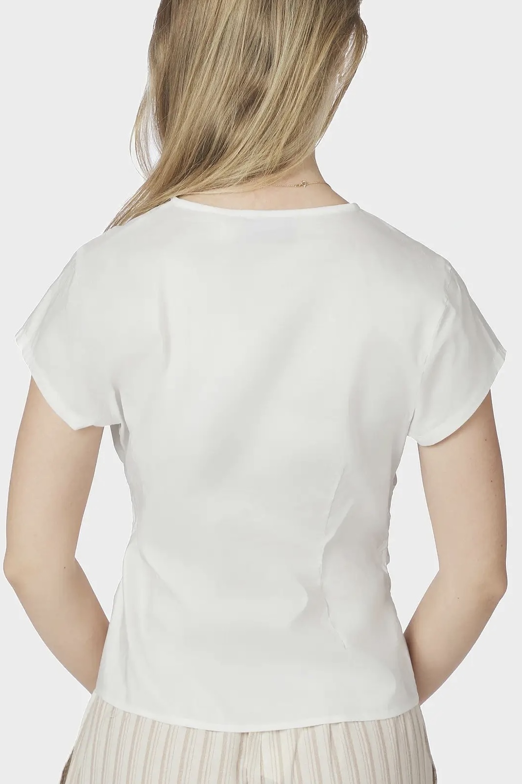 Neo Noir - Fidi Poplin Top White - 3