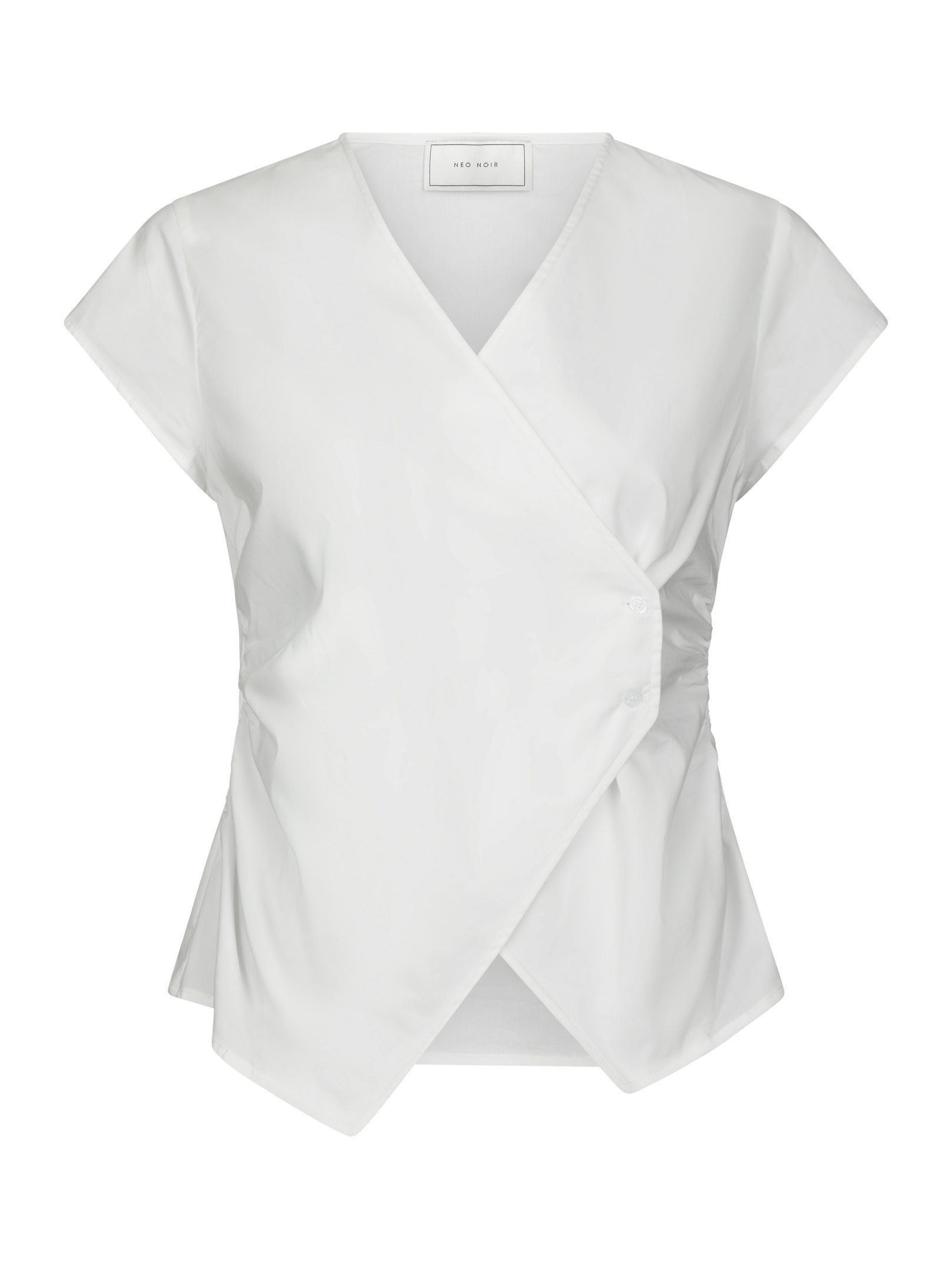 Neo Noir - Fidi Poplin Top White - 5