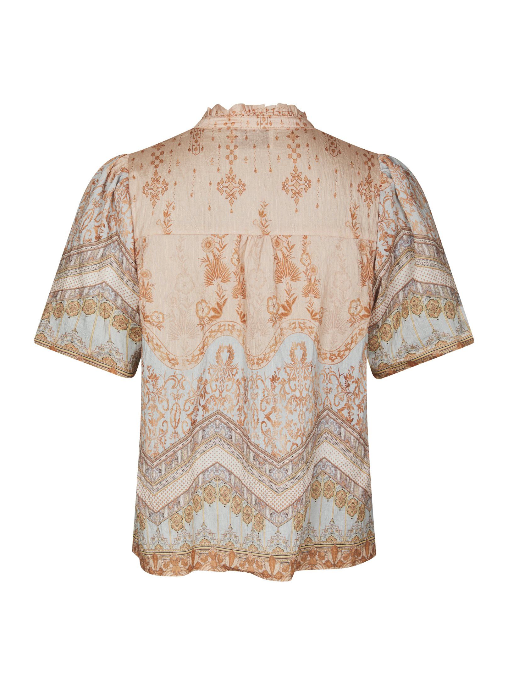 Neo Noir - Torana Flower Border Blouse Flower Peach - 6