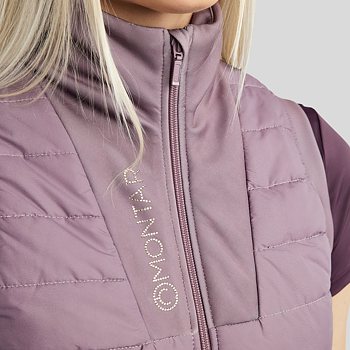 MONTAR MOCAROLINE HYBRID BODYWARMER VEST LASERCUT & CHAMPAGNE CRYSTALS - BLUSH 