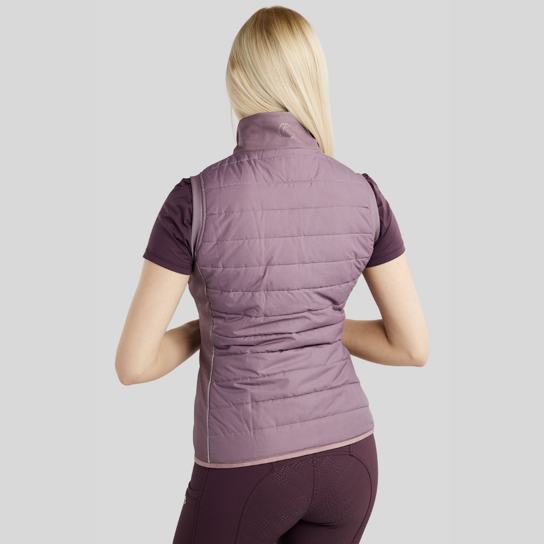 MONTAR MOCAROLINE HYBRID BODYWARMER VEST LASERCUT & CHAMPAGNE CRYSTALS - BLUSH  - 4