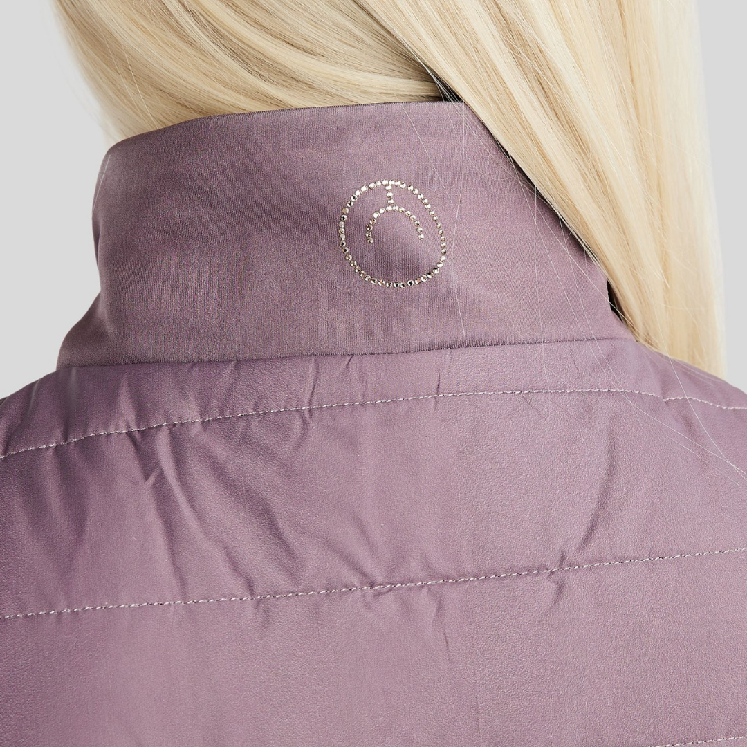 MONTAR MOCAROLINE HYBRID BODYWARMER VEST LASERCUT & CHAMPAGNE CRYSTALS - BLUSH  - 5