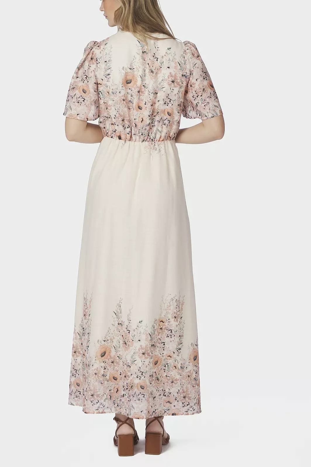 Neo Noir - Serna Flower Print Dress Burned Powder - 2