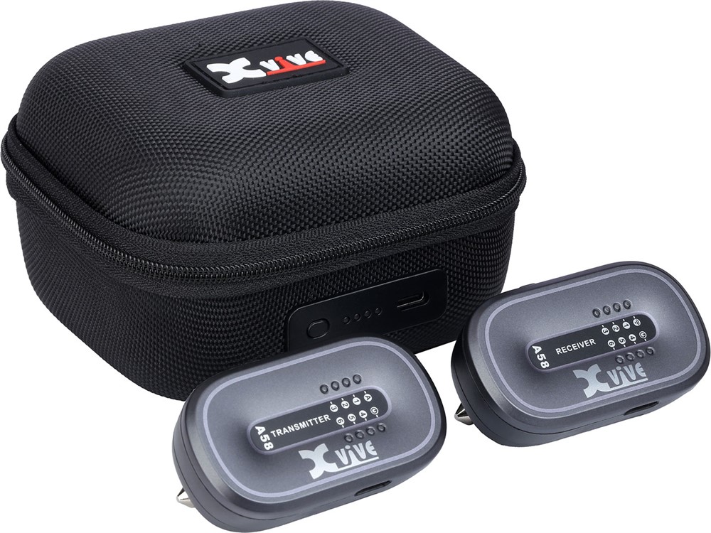Xvive AC58 Guitar Wireless & Battery Case Bundle - 4