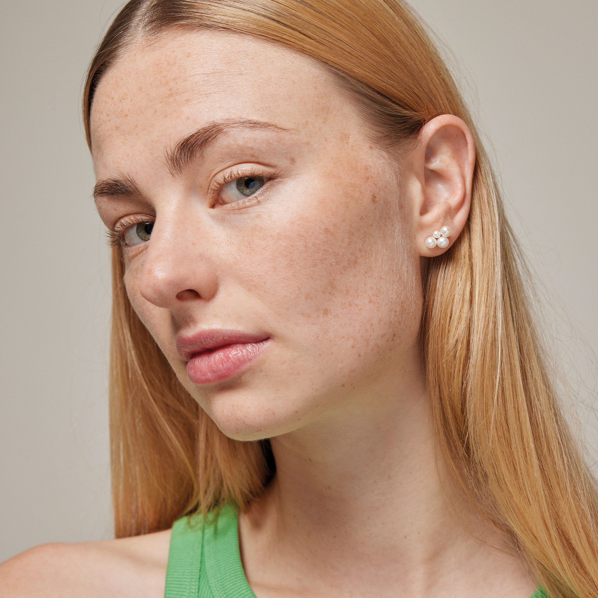 Enamel Copenhagen,  Mae  Studs, Sterling Silver, 18K Gold Plated - 2